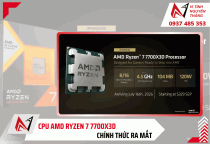 CPU AMD Ryzen 7 7700X3D full box mới ra mắt: Nhanh, Mạnh, Giá tốt