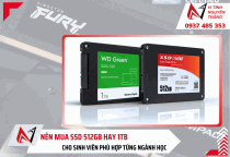 Nên mua SSD 512GB hay 1TB cho sinh viên? Chọn đúng ngành học 