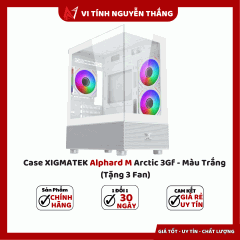 Case XIGMATEK Alphard M Arctic 3Gf - Màu Trắng (Tặng 3 Fan) 