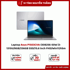 Laptop Asus P1503CVA-i308256-50W i3-1315U/8GB/256GB SSD/15.6 inch FHD/Win11/Xám