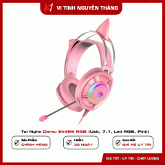 Tai Nghe Dareu Eh469 RGB (Usb, 7.1, Led RGB, Pink)