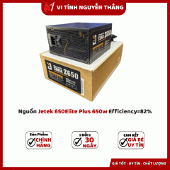 Nguồn Jetek 650 Elite Plus 650w Efficiency=82%