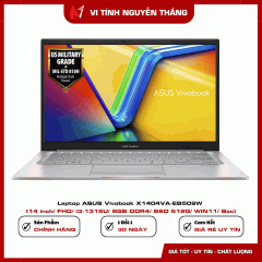 Laptop ASUS Vivobook X1404VA-EB509W (14 inch/ FHD/ i3-1315U/ 8GB DDR4/ SSD 512G/ WIN11/ Bạc)