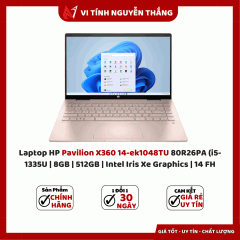 Laptop HP Pavilion X360 14-ek1048TU 80R26PA (i5-1335U | 8GB | 512GB | Intel Iris Xe Graphics | 14 FH