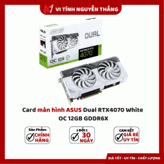 Card màn hình ASUS Dual RTX4070 White OC 12GB GDDR6X