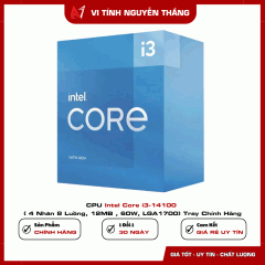 CPU Intel Core i3-14100 ( 4 Nhân 8 Luồng, 12MB , 60W, LGA1700) Tray Chính Hãng