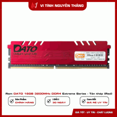 Ram DATO 16GB 3200MHz DDR4 Extreme Series - Tản thép (Red)