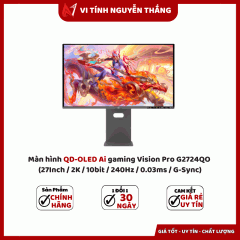 Màn hình QD-OLED Ai gaming Vision Pro G2724QO (27Inch / 2K / 10bit / 240Hz / 0.03ms / G-Sync)