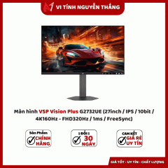 Màn hình VSP Vision Plus G2732UE (27inch / IPS / 10bit / 4K160Hz - FHD320Hz / 1ms / FreeSync)