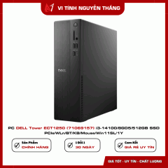 PC DELL Tower ECT1250 (71069157) i3-14100/8GD5/512GB SSD PCIe/WLn/BT/KB/Mouse/Win11SL/1Y