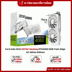 Card màn hình ZOTAC Gaming RTX4060 8GB Twin Edge OC White Edition