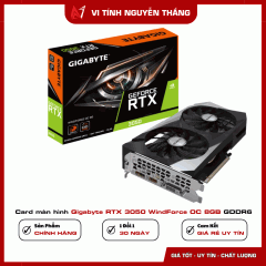 Card màn hình Gigabyte RTX 3050 WindForce OC 8GB GDDR6