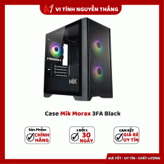 Case MIK Morax 3FA - M-ATX (Black) (Tặng 3 Fan) 
