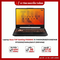  Laptop Asus TUF Gaming FX506HC i5 11400H/8GB/512GB/4GB RTX3050/144Hz/Win11 (HN144W)