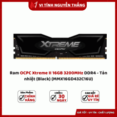 Ram OCPC Xtreme II 16GB 3200MHz DDR4 - Tản nhiệt (Black) (MMX16GD432C16U)