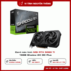 Card màn hình MSI RTX 5060 TI 16GB Shadow 2X OC Plus