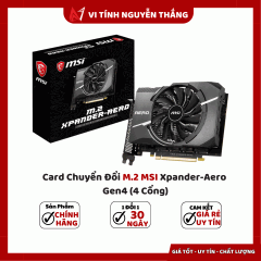 Card Chuyển Đổi M.2 MSI Xpander-Aero Gen4 (4 Cổng)