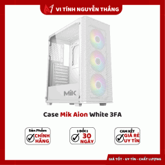 Case MIK Aion 3FA - ATX (White) (Tặng 3 Fan)