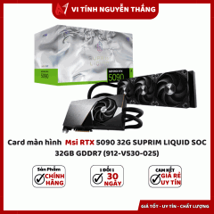Card màn hình Msi RTX 5090 32G SUPRIM LIQUID SOC 32GB GDDR7 (912-V530-025)