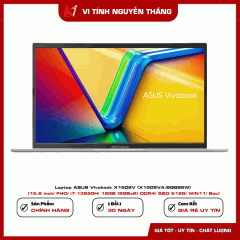 Laptop ASUS Vivobook X1502V (X1502VA-BQ886W) (15.6 inch/ FHD/ i7-13620H/ 16GB (8GBx2) DDR4/ SSD 512G/ WIN11/ Bạc)