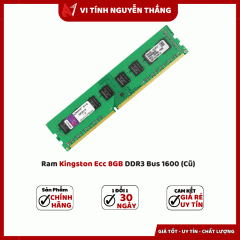Ram Kingston Ecc 8GB DDR3 Bus 1600 (Cũ)