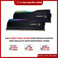 Ram G.Skill Trident Z5 RGB 32GB (16GBx2) 6000MHz DDR5 (Black) (F5-6000J3636F16GX2-TZ5RK)
