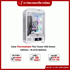 Case Thermaltake The Tower 300 Snow Edition - M-ATX (White)