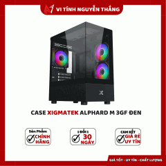 Case XIGMATEK Alphard M 3Gf - Màu Đen (Tặng 3 Fan)