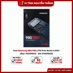   Ssd Samsung 980 PRO 2Tb Pcie Nvme 4.0X4 (Đọc 7000Mb/S - Ghi 5100Mb/S) 