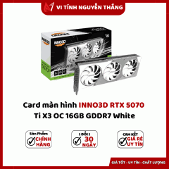 Card màn hình INNO3D RTX 5070 Ti X3 OC 16GB GDDR7 White