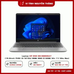Laptop HP 250 G9-9Q905AT (15.6inch/ FHD/ i3-1215U/ 8GB/ SSD 512GB/ Win 11/ Màu Bạc)