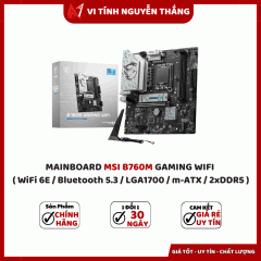 MAINBOARD MSI B760M GAMING WIFI ( WiFi 6E / Bluetooth 5.3 / LGA1700 / m-ATX / 2xDDR5 )