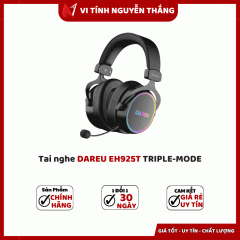 Tai nghe không dây Dareu Miracle EH925T - RGB + Wireless + Bluetooth + Triple Mode (Black)