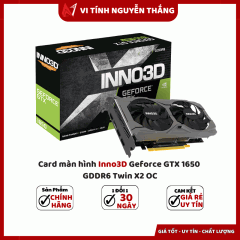 Card màn hình Inno3D Geforce GTX 1650 GDDR6 Twin X2 OC
