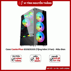 Case CoolerPlus G326/G325 (Tặng kèm 3 Fan) - Màu Đen