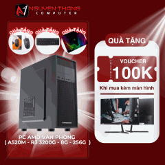 PC AMD RYZEN 3 VĂN PHÒNG NEW GIÁ RẺ (A520 - R3 3200G - 8GB - 256G  )