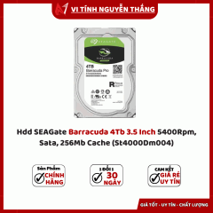   Hdd SEAGate Barracuda 4Tb 3.5 Inch 5400Rpm, Sata, 256Mb Cache (St4000Dm004)