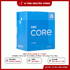 CPU INTEL CORE I5-11400F (2.6Ghz Turbo Up To 4.4Ghz, 6 Nhân 12 Luồng) Tray New