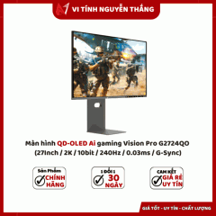 Màn hình QD-OLED Ai gaming Vision Pro G2724QO (27Inch / 2K / 10bit / 240Hz / 0.03ms / G-Sync)