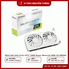 Card màn hình Unika GTX 1660 Super Blizzards 6GB V2 (White)