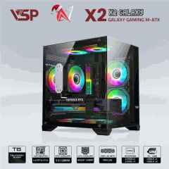 Case VSP AQUANAUT GALAXY Gaming X2 - M-ATX (Black)