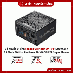 Bộ nguồn vi tính Leadex VII Platinum Pro 1000W ATX 3.1 Black 80 Plus Platinum SF-1000F14XP Super Flower