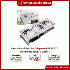 Card màn hình Colorful Igame RTX5070 Ti Ultra W OC 16GB-V GDDR7	