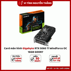 Card màn hình Gigabyte RTX 5060 Ti Windforce OC 16GB GDDR7