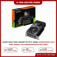 Card màn hình Gigabyte RTX 5060 Windforce Max 8GB GDDR7 (GV-N5060WF2MAX-OC 8GD)