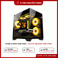 Case E-Dra ECS1503 - M-ATX (Black) (No Fan)