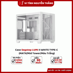 Case Segotep LUMI II WHITE TYPE-C (MATX/Mid Tower/Màu Trắng)
