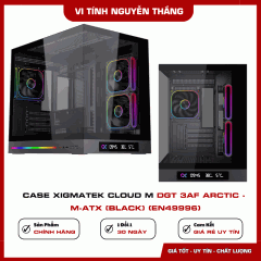 Case Xigmatek Cloud M DGT 3AF Arctic - M-ATX (Black) (EN49996)