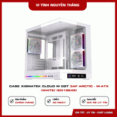 Case Xigmatek Cloud M DGT 3AF Arctic - M-ATX (White) (EN19849)