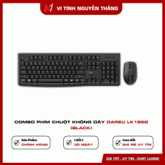 Combo Phím Chuột Không Dây Dareu Lk186G (Black)